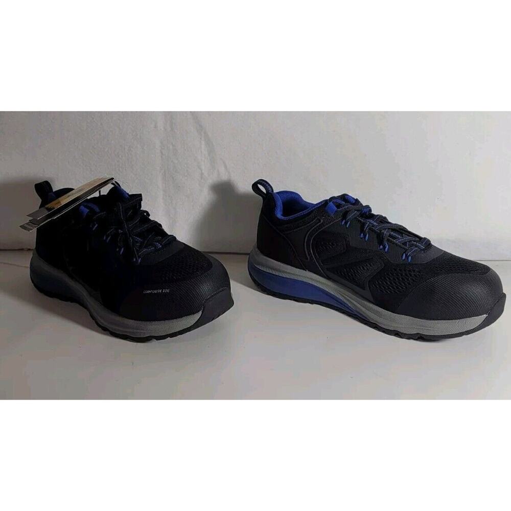 Herman Survivors Women Sz 8.5 Cassle Composite Toe Slip Resist Black‎ Work Shoes